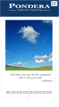 Mobile Screenshot of ponderaadvisors.com